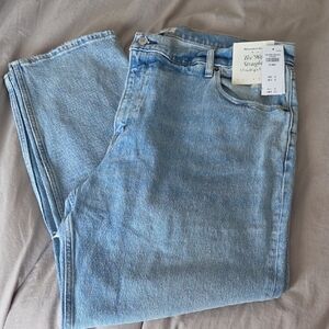 Abercrombie & Fitch Women's Classic Light Blue Straight Jeans
